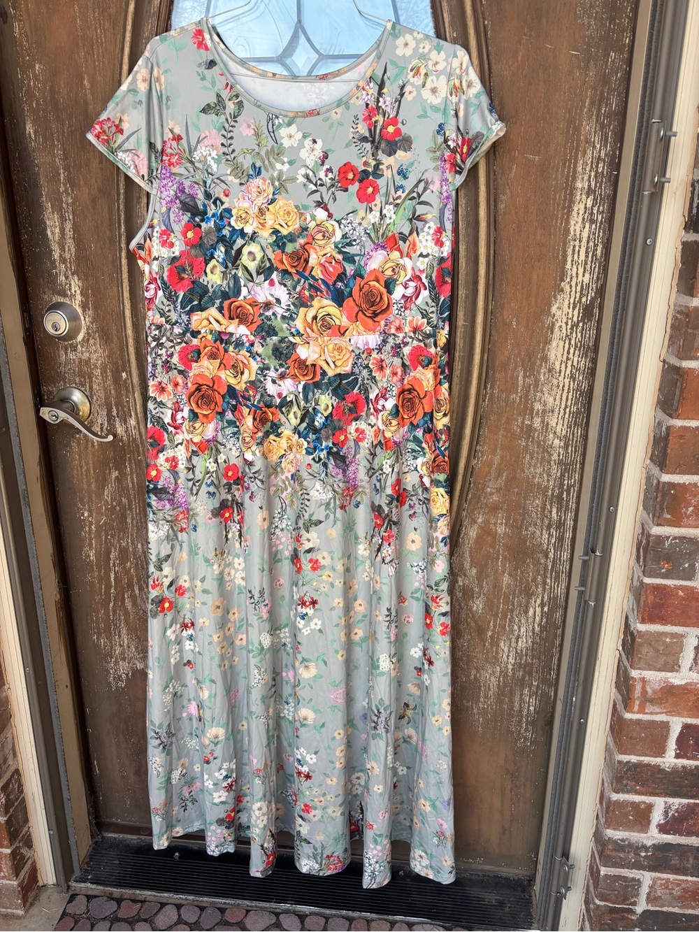 SHEIN floral maxi dress! 2X